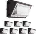 8 Pack 160W LED Wall Pack Light with Dusk to Dawn Photocell, 25600LM 6000K Daylight IP65 Waterproof Wall Pack Lights Outdoor LED [Eqv. 1200W HPS/HID] for Parking Lot, Warehouse, Yard AC120-277V
