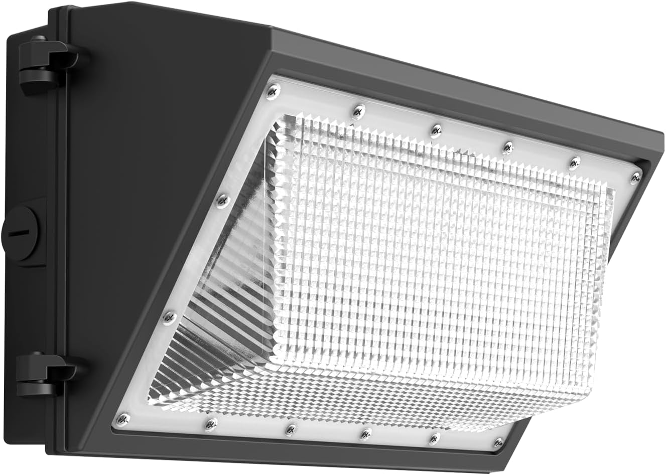 1 Pack 160W LED Wall Pack Light with Dusk to Dawn Photocell, 25600LM 6000K Daylight IP65 Waterproof Wall Pack Lights Outdoor LED [Eqv. 1200W HPS/HID] for Parking Lot, Warehouse, Yard AC120-277V