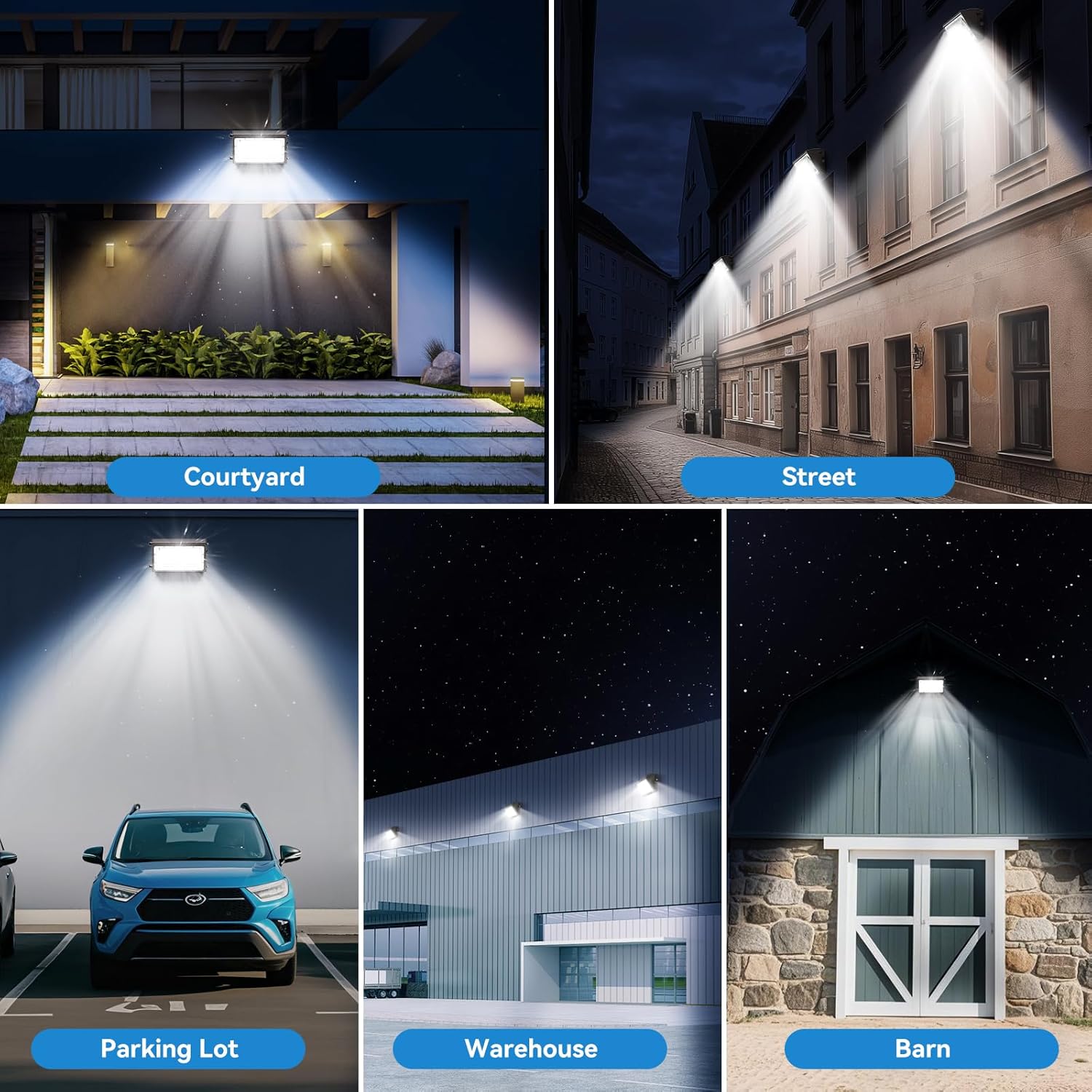 Bronze Integrated LED Wall Pack Light, Dusk to Dawn, 130W 19500LM 5000K Daylight