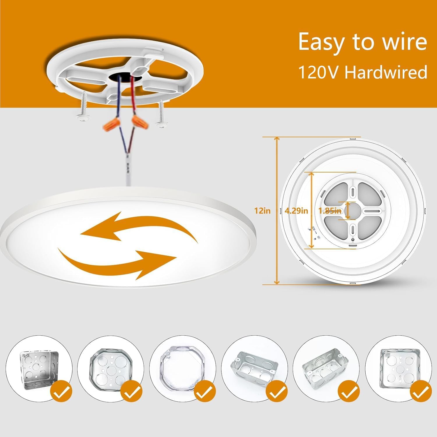 4Pack Flush Mount Ceiling Light with Nightlight 12inch,24W 2400LM Dimmable LED Ceiling Lights with Remote & APP Control,2700K-6000K Adjustable,Perfect for Bedroom/Living Room,Round White